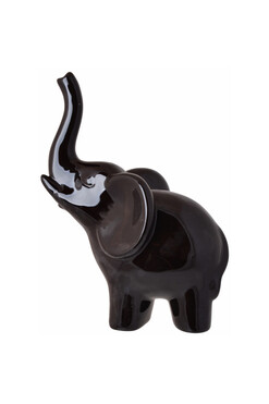 Słoń Glamour, figurka ceramiczna słonik na szczęście A, wys.25cm 