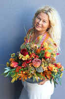 Jesienny Czas Glamour, jesienna kompozycja w misie