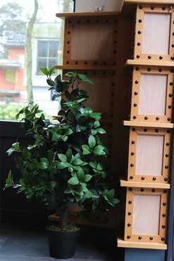 Fikus formowany, sztuczna roślina w doniczce, wys.90cm