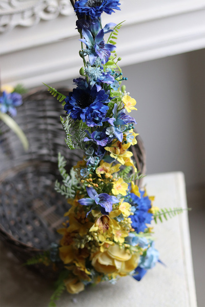 Ukraina, dekorowany koszyczek wielkanocny