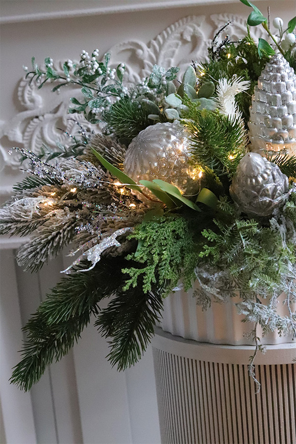 Green Landia White, zimowa kompozycja w osłonce