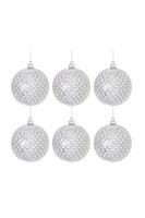 Decoriada Silver plastikowe bombki w pudełku