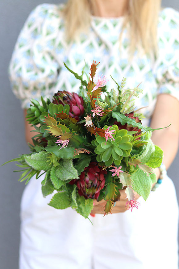 Sukulentana, kompozycja sukulenty w donicy, wys.33cm