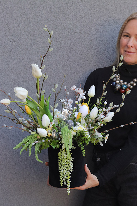 Marcowy Zając, flowerbox wielkanocny