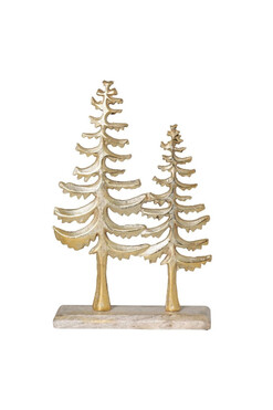 OD RĘKI Xmas Gold, figurka świąteczna choinki B, wys.32cm