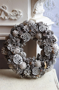 Królestwo Szyszki New, świąteczny wianek dekoracyjny, śr.30cm