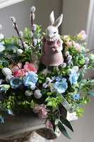 dekoracja wielkanocna w szufladzie, Zajączek Pink Girl