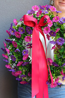 Pelagia Purple, piękny wianek dekoracyjny