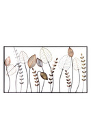 Liście Glamour D metalowy obraz dekoracja ścienna