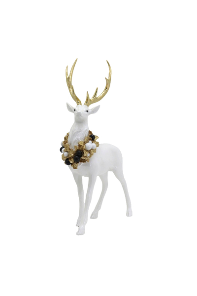 Festive Reindeer świąteczna figurka renifer