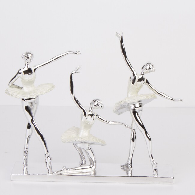 Balerina Trio, figurka srebrna, wym. 29.5x31.5x10cm