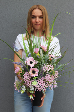 Meadow, bukiet z polnych kwiatów, dł.90cm