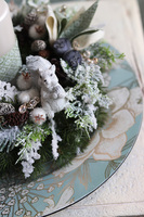 Getasa, świąteczny stroik na ozdobnym talerzu, śr.33cm