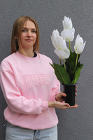 Clear Design Medinilla, nowoczesny bukiet nagrobny we wkładzie