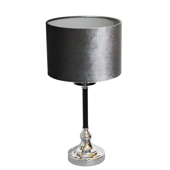 Tiny Silver, lampa stołowa, abażur szary, wys.51cm