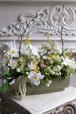 Kogucik Resta, stroik wielkanocny w naczyniu, wym.38x48cm