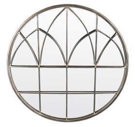 Gothic lustro w czarnej ramie, wym.76x76x3cm