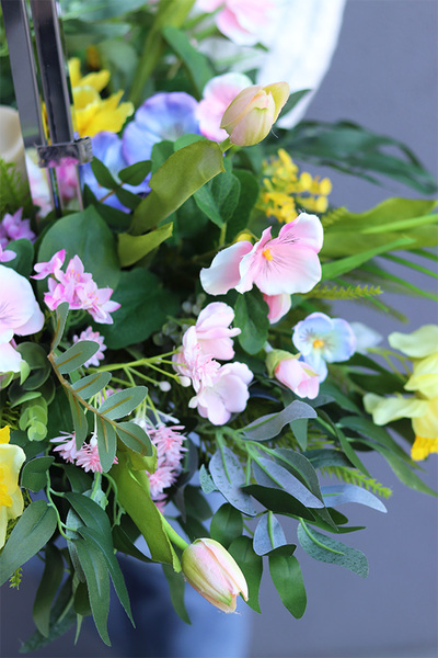 Angelo Garden Hefrana, lampion nagrobny z kwiatami