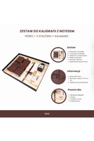  Kaligraf, zestaw do kaligrafii z notatnikiem