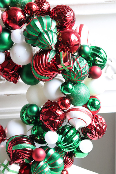 wianek bożonarodzeniowy Bombki	