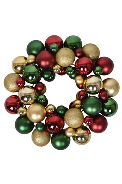 wianek bożonarodzeniowy Bombki Burgund & Gold, śr.35cm