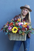 Autumn Mood, jesienna kompozycja w koszu