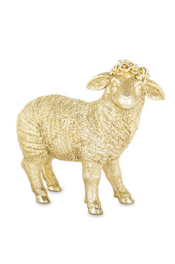 Wielkanocny Baranek Oro, złota figurka, wym.17x18x7cm
