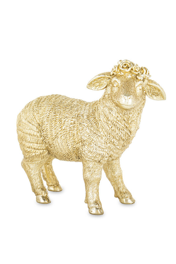 Wielkanocny Baranek Oro, złota figurka