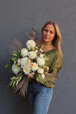 Deliana, bukiet nagrobny we wkładzie, wys.56cm