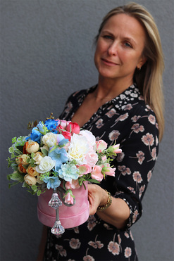 Tęcza Crystalas S, kolorowy flowerbox z chwostem, wym.25x20cm 