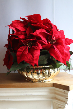 Gwiazda Betlejemska Gold Deco, wysokiej jakości sztuczna roślina, wym.43x45cm