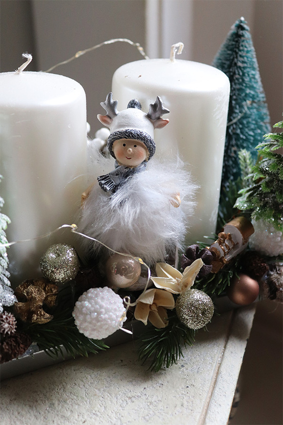 Dzieciństwo Biel, adwentowy stroik LED