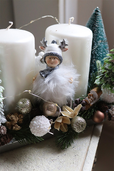 Dzieciństwo Biel, adwentowy stroik LED