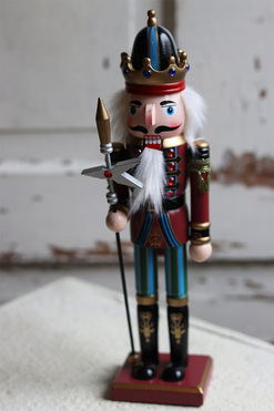 Nutcracker Blue, figurka dziadek do orzechów, wys.30cm