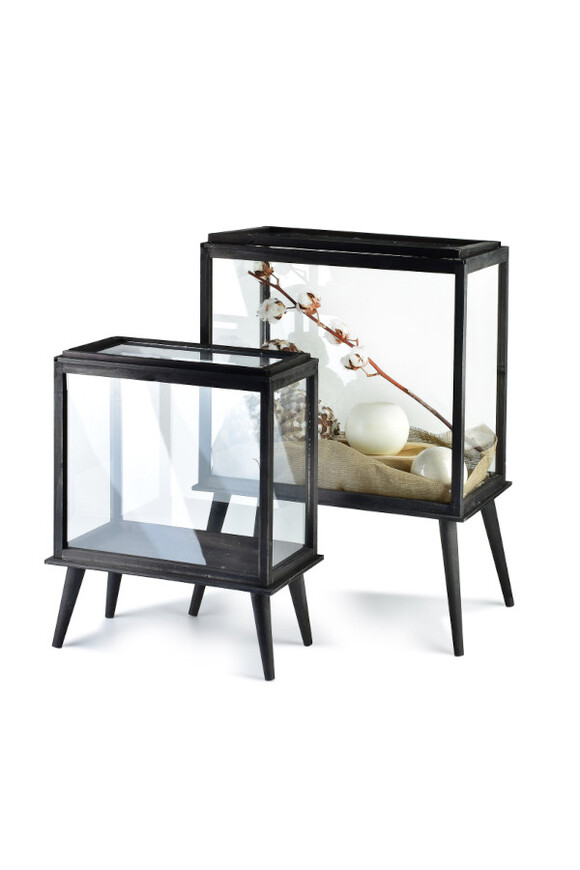 Diggory czarny metalowy lampion	