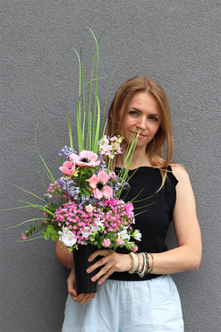 Flowerito, bukiet z polnych kwiatów, dł.90cm