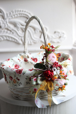 Lulana, dekorowany koszyczek wielkanocny, wys.30cm  