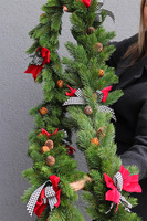 Święta u Magdy, świąteczna girlanda na kominek