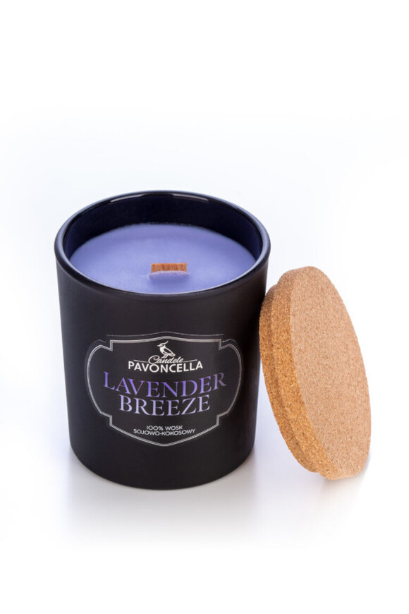 Lavender Breeze, sojowo-kokosowa świeca zapachowa w szkle