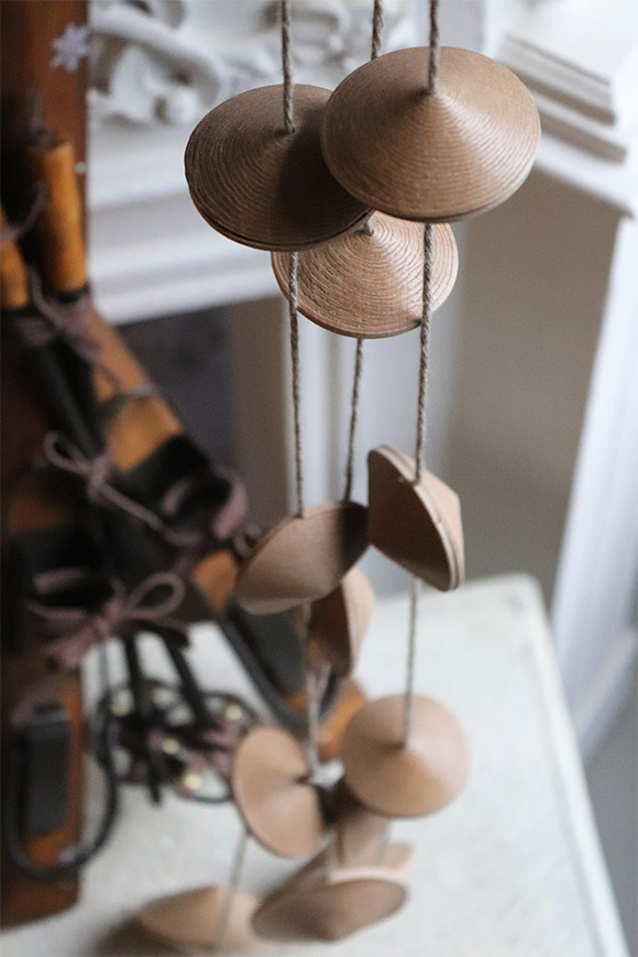 Modern Wood, drewniana zawieszka łańcuch, gładki