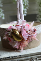 dekorowany koszyczek wielkanocny, Kresta, wys.33cm