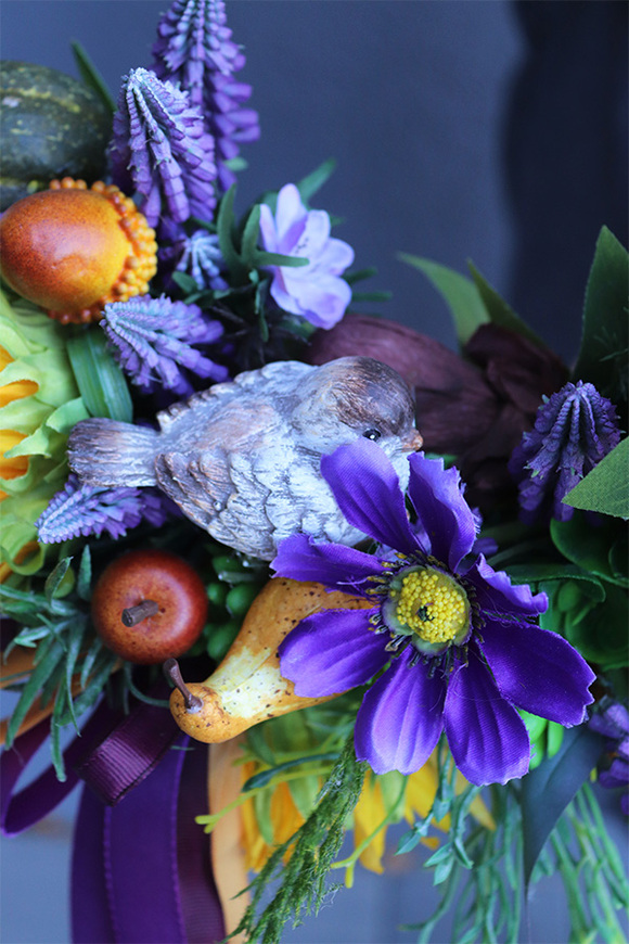 Subtelle Simple Autumn, wianek na drzwi na obręczy