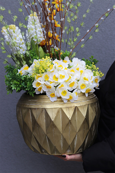 Wiosenne Trele GoldLine, wiosenna kompozycja roślinna