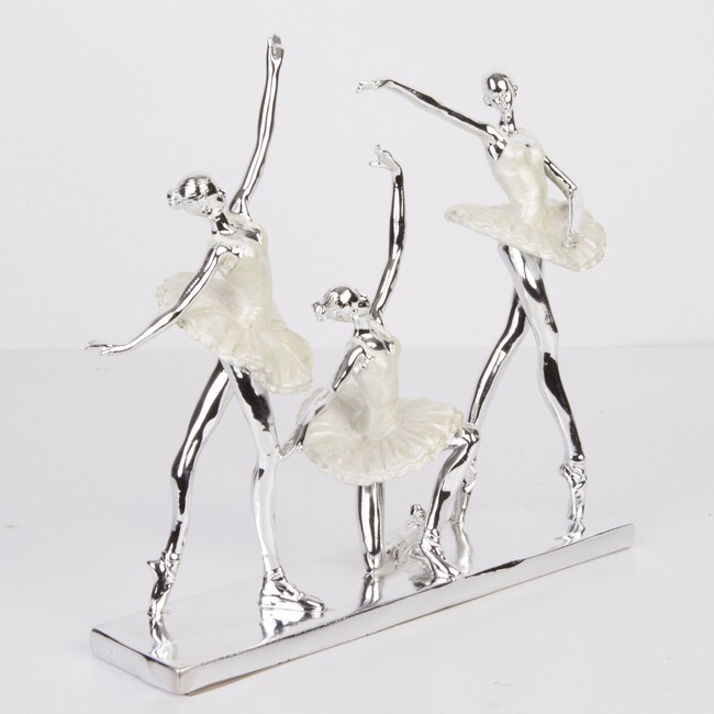 Balerina Trio, figurka srebrna, wym. 29.5x31.5x10cm