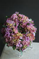 bogaty fioletowy wianek kwiatowy, Fiolettina Arkadia