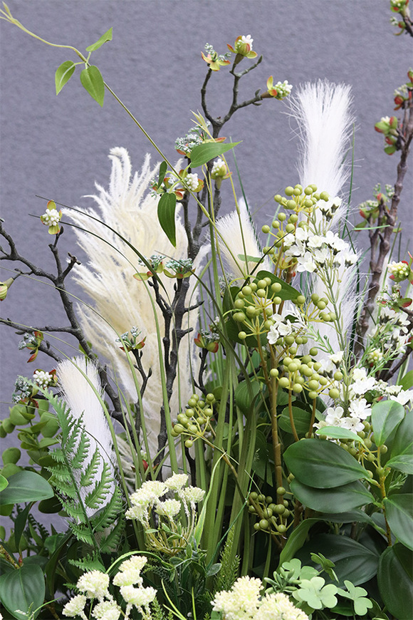 Geroya 2, zielona kompozycja z trawami do twojej donicy