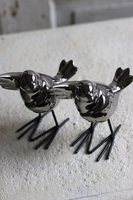 figurka Spring, srebrny ptaszek, wys.12cm