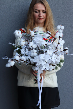 Moko Winter S 2, elegancki zimowy bukiet, dł.50cm