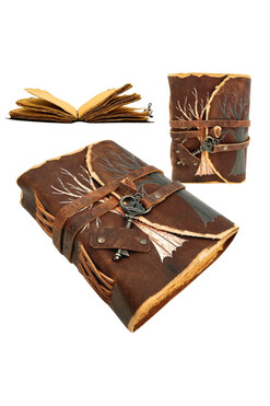 Treasure, notes vintage 200 stron, Drzewo i Klucz, wym.18x13cm 