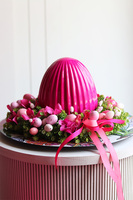 Fuksjove Love, stroik wielkanocny na talerzu z jajem